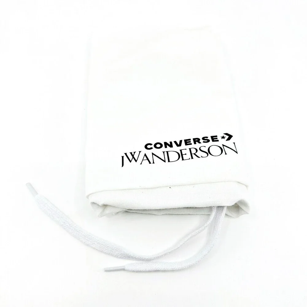 Converse JW Anderson White Linen Drawstring Dust Travel Shoe Bag 15